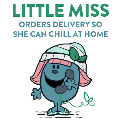 "Little Miss" Herbal Supply Memes b2c branding cute design digital illustration graphic design illustration marketing social media social media marketing social media post stylized typography