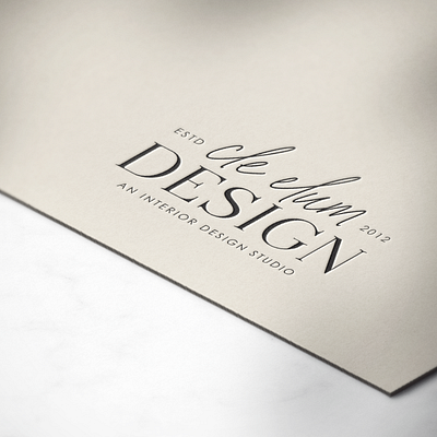 Branding Mockup for Interior Designer branding design graphic design interior design logo mockup typography