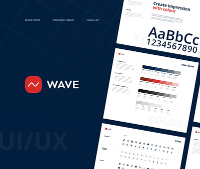 Wave Design System | UI Kit & Stylebook color schemes component library components design design system design systems documentation graphic design icons semantic colors stylebook typography ui ui components ui design ux