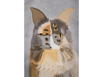 Marmalade cat cat illustration cat portrait cats eyes feline portrait