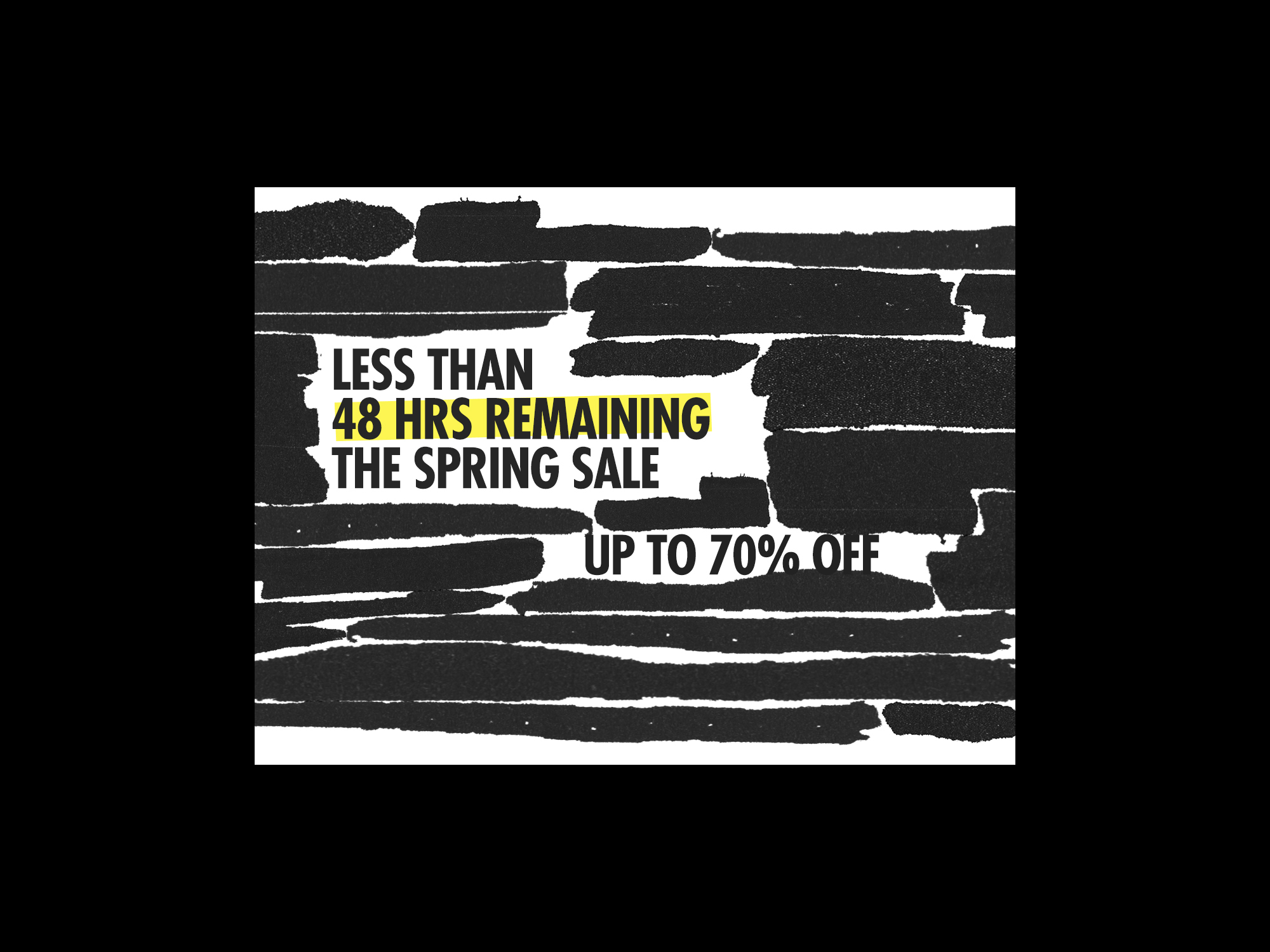 Promo Idea for MNML animation branding censored design ecommerce fashion highlighted layout paid ad promo sale streetwear urgency