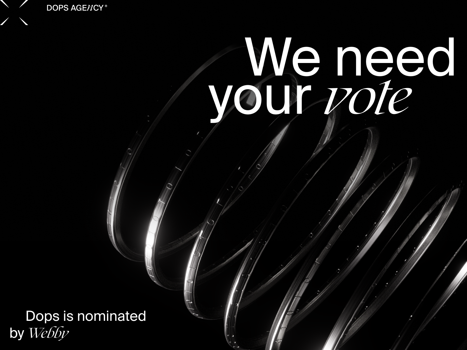 The Webby Awards nomination | 3d animation award design dops interaction minimal motion graphics nomination typography ui ux vote web webby