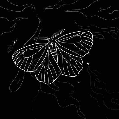 butterfly aesthetic art butterfly character dark design digital drawing dreams fantasy graphic design illustration illustrator line lineart mag magic secrets star vector