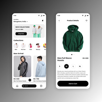 E commerce Mobile App dailyui ecommerce fashion figma mobileapp ui uidesign uiux uiuxdesign ux uxdesign