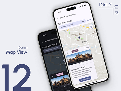 Day 12: Map View daily ui challenge location based services map view design modal window design search bar design ui design user experience user interface