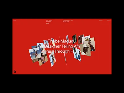 Thebe Magugu Concept №02 layout motion ui ui design