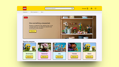 Lego webshop redesign creative design lego modern redesign simple ui webshop