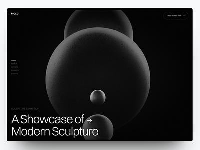 Mold - Sculpture Exhibition Website art branding design exhibition graphic design landing page ui web design website