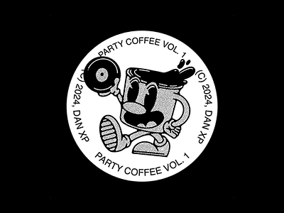 PARTY COFFEE VOL. 1 character coffee design ep illustration music party vinyl
