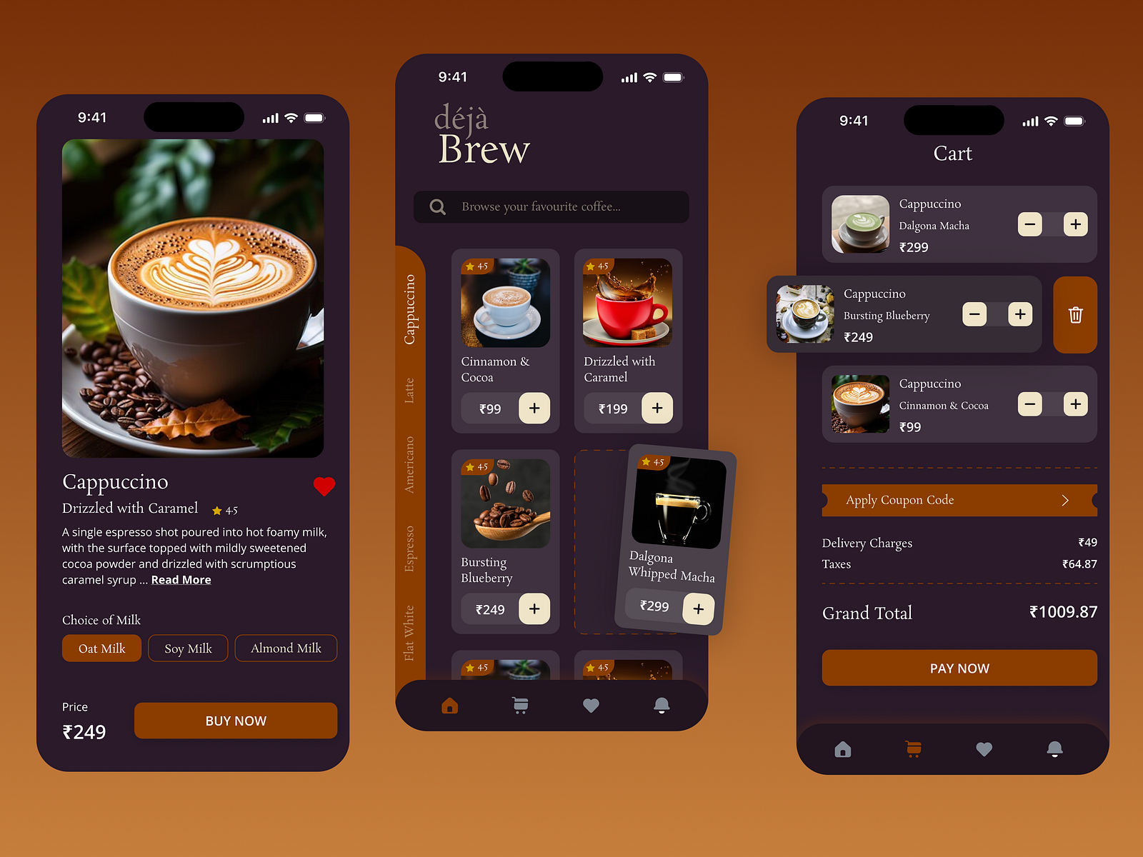 Coffee App Design by Shabbir Ahmed on Dribbble