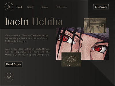 Itachi Uchiha design interface ui