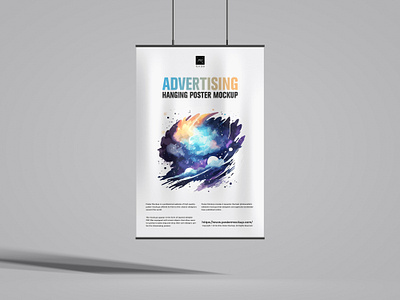 Free Hanging Poster Mockup poster