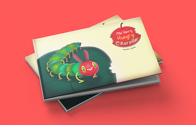 The Very Hungry Caterpillar cover book cover childrens book classic graphic design illustration pop