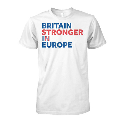 Britain Stronger in Europe Shirt design illustration