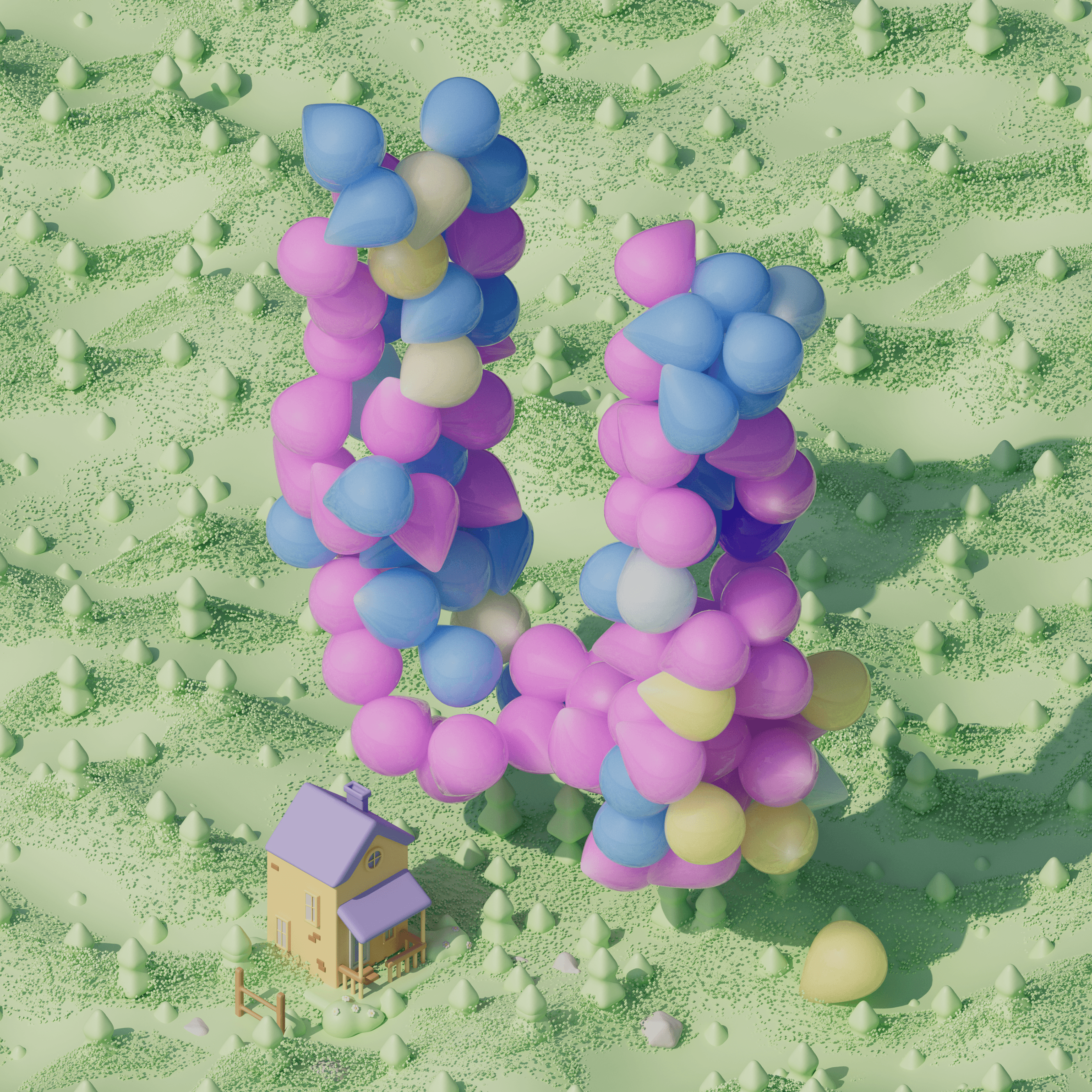 3D Alphabet | Helen Statsevich 3d alphabet cg cinema cinema4d design film illustration movies rozov type up visualisation wnbl