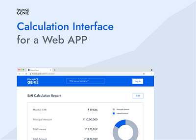Calculation Interface for a Web App. daily ui daily ui social share dailyui desktop online calculator product design social share ui web app web design