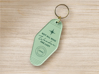 Wander Key branding collateral compass design graphic design hotel key keychain layout lifestyle mockup motel travel typography vintage wanderlust