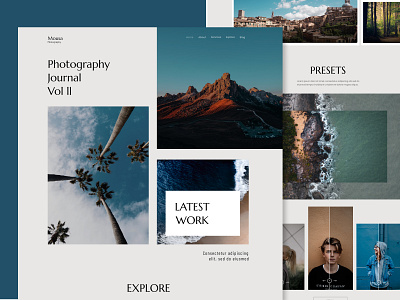 Photography Journal - Mousa Photography design graphic design journal modern photography u ui ux