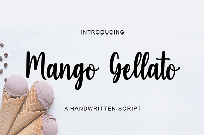 Mango Gellato Font crafting font cute font handwritten monoline script