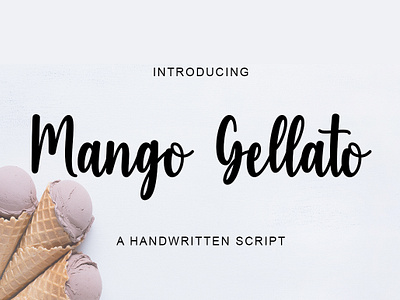 Mango Gellato Font crafting font cute font handwritten monoline script