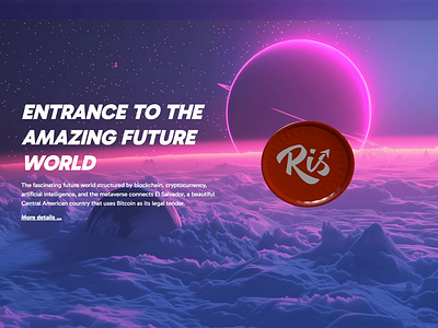 RIS Metaverse Website Design 3d web animation graphic design metaverse ui web design