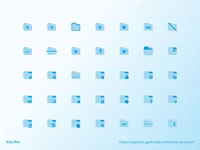 Folder icons - Xnix Pro Pack design figma folder folder icon icon icon pack iconography icons line icon ui xnix xnix pro