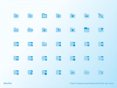Folder icons - Xnix Pro Pack design figma folder folder icon icon icon pack iconography icons line icon ui xnix xnix pro