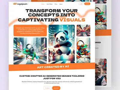 AI-Driven Image Building for Website Design UI ai boost ai builder ai image ai landing page aiwebdesign clean generate minimal ui design