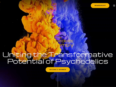 The Psychedelic Assembly - Website Redesign graphic design psychedelic trippy web design wordpress