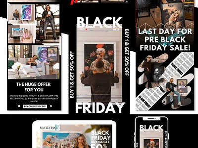 Black Friday Email Campaign | Motivinci black friday campaign design campaigns design digital design email email campaigns email design email design inspiration email design trends email graphic design email layout email layouts email marketing email newsletter email template design email template development graphic design klaviyo newsletter