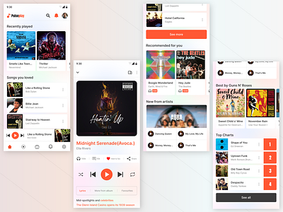 Music Player App Design mobile ui moible app music music player ui ux