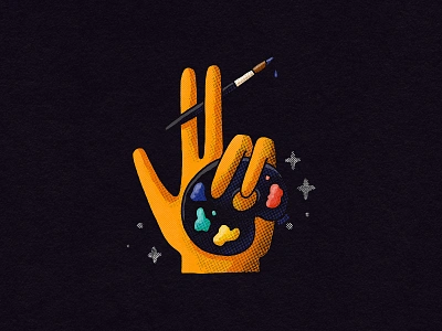 Art Hand 2d apparel design artistic colors creator designer drop hand illustration illustrator paint brush painter paints palette print design sign