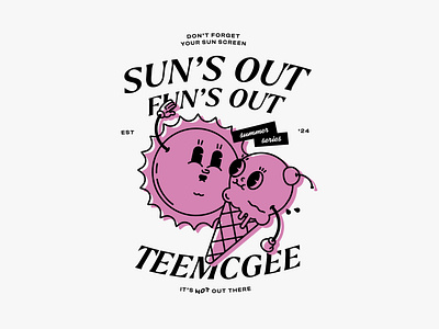 TeeMcgee Summer Series branding illustration poster