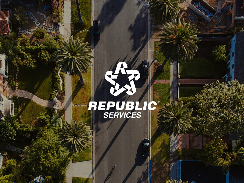 Republic Services - Rebrand art direction branding design graphic design identity logo logo design rebrand republic services sustainability visual identity waste waste collection