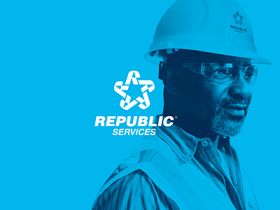 Republic Services - Rebrand art direction brand application branding design graphic design identity logo logo design rebrand republic services sustainability visual identity waste waste collection