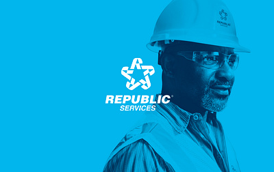 Republic Services - Rebrand art direction brand application branding design graphic design identity logo logo design rebrand republic services sustainability visual identity waste waste collection