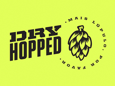 Dry Hopped Badge for Brewery Label badge branding brewery graphic design logo