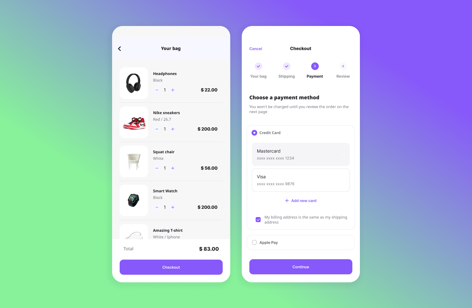 EasyBuy E-commerce app 🎧👟 by Larissa Santi on Dribbble