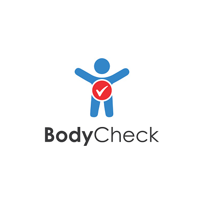 Body Check Logo body body check logo check design graphic design logo logos logotype people simple simple logo vector vector logo