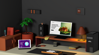 Workbench Maximization Strategy 3d 3danimasi 3dblender 3dillustrations 3dmaya 3dmodeling animation branding graphic design logo meja meja kerja mejawork motion graphics pc setuppc setupworinhome ui working workset