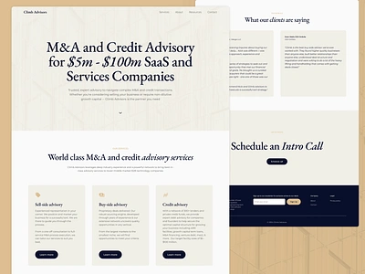 Climb Advisors Branding and Landing Page Design advisory firm branding business brand landing page landing page design ma brand professional brand