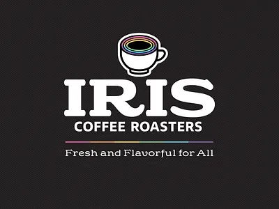 Iris Coffee Roasters Visual Identity branding design graphic design illustration logo typography vector