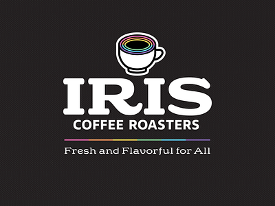 Iris Coffee Roasters Visual Identity branding design graphic design illustration logo typography vector