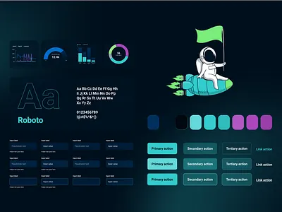 FueltoFly Marketing b2b brand kit dark mode email design email outreach email template html email space style guide ui kit