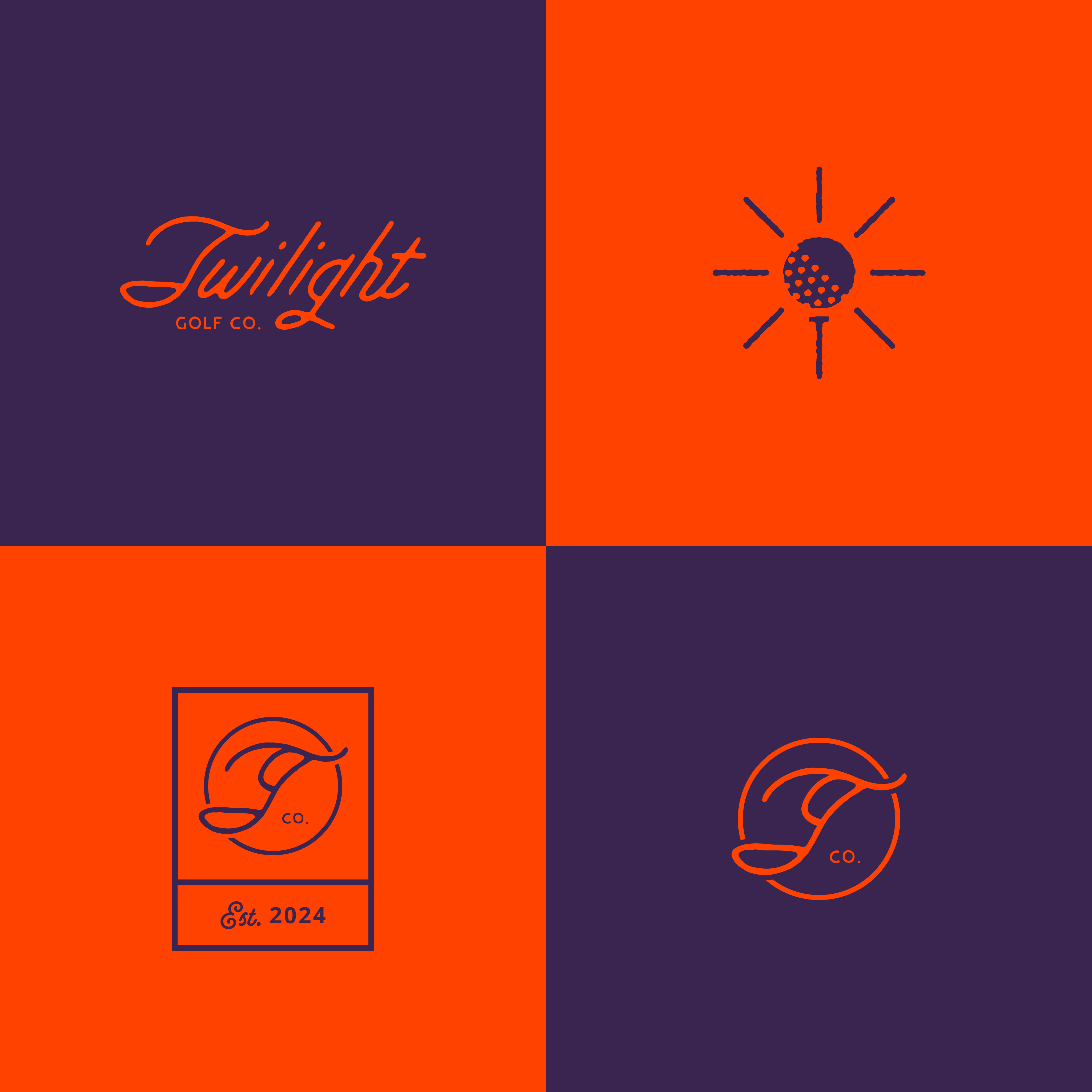 Twilight Golf co. - Branding + Visual Identity apparel athletics badge badge design branding design distressed golf graphic design grunge illustration logo script sports sports design type typography vintage