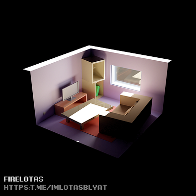 Room in the morning 3d design graphic design illustration morn room