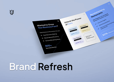 Brand Refresh of a Tech company brand refresh branding graphic design print design web design
