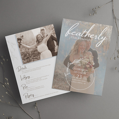 Wedding Invitation Design card design graphic design invitation print design wedding