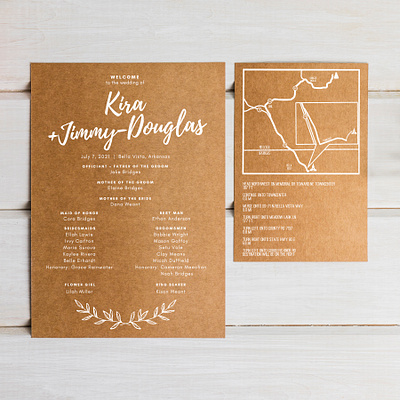 Wedding Program Design graphic design print design wedding