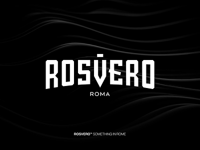 Rosvero® - Typography Logo Design brand logo design font graphic design illustration logo logo design logo mark logos logotype minimal minimalist typography